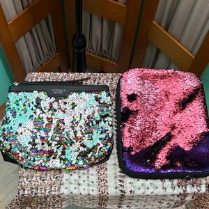 Victoria's Secret Multicolor and Pink Purple Sequin IPad Bags